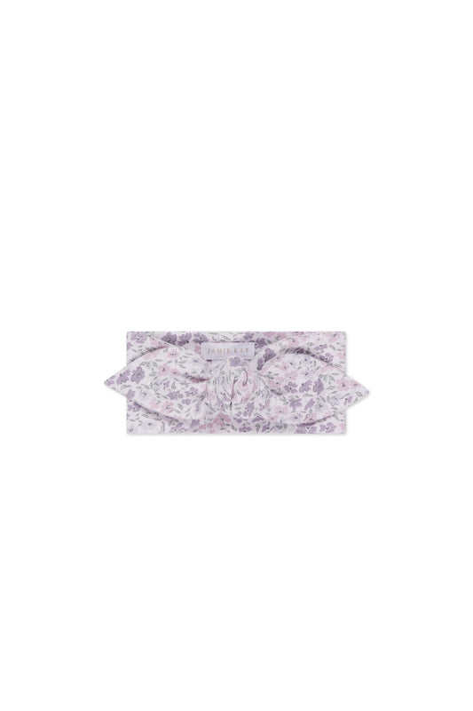 Organic Cotton Headband - Fifi Lilac