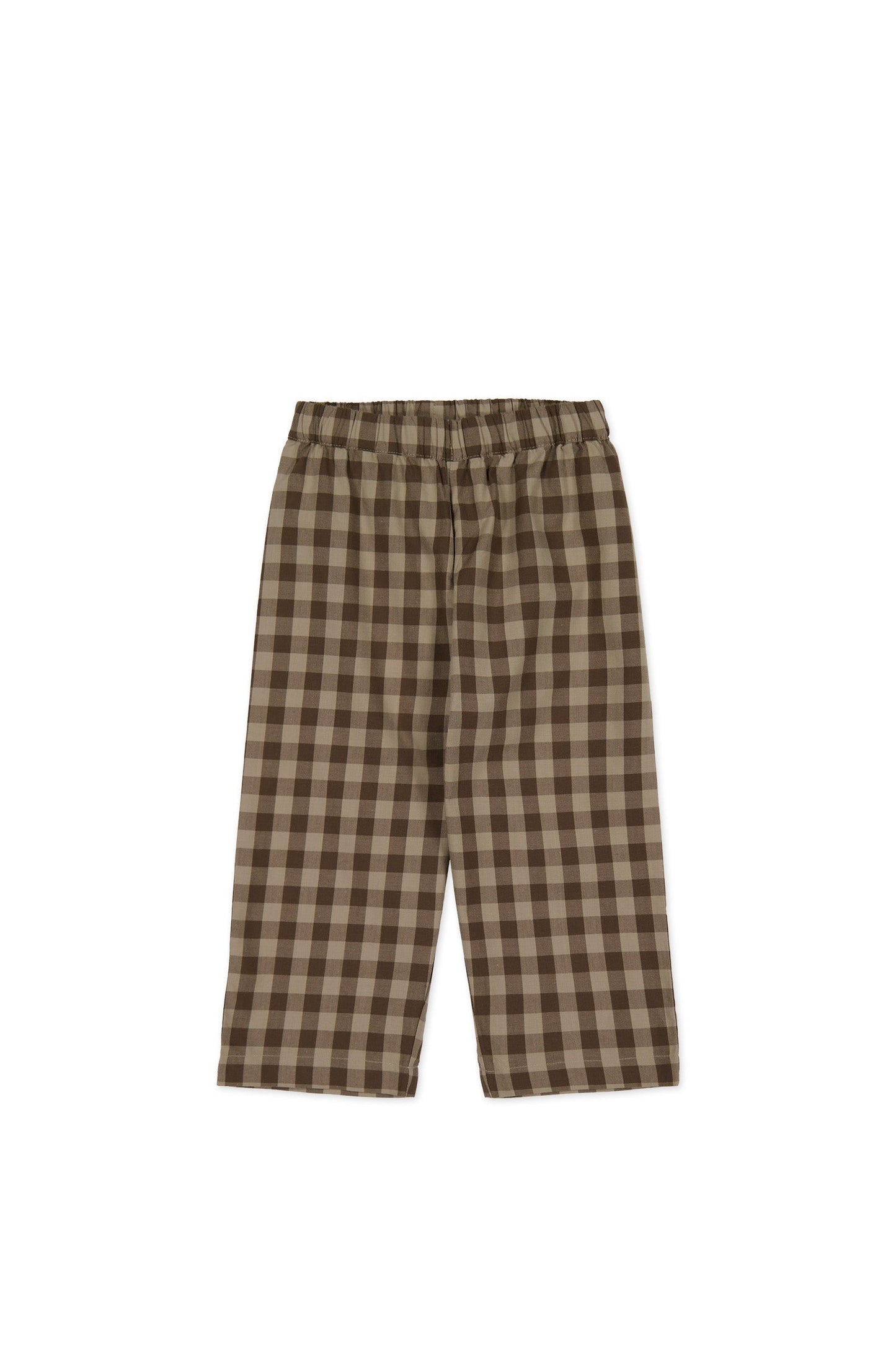 Organic Cotton Kingston Pant - Gingham Shitake