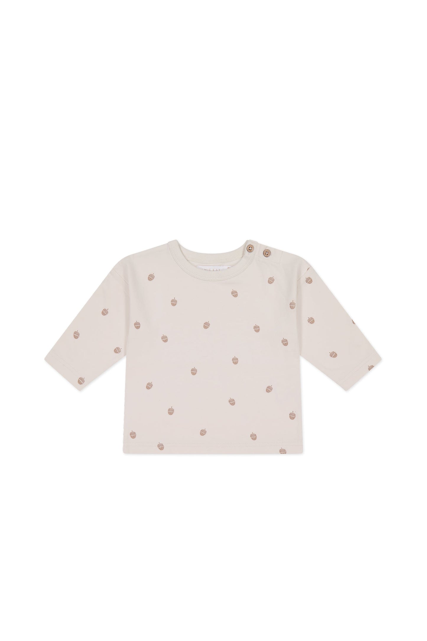 Organic Cotton Levi Long Sleeve Top - Acorns Tofu