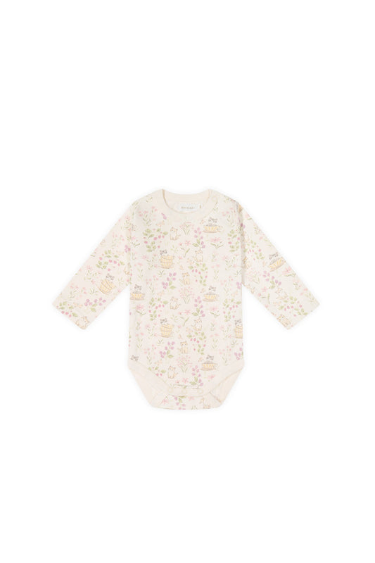 Organic Cotton Long Sleeve Bodysuit - Moons Garden