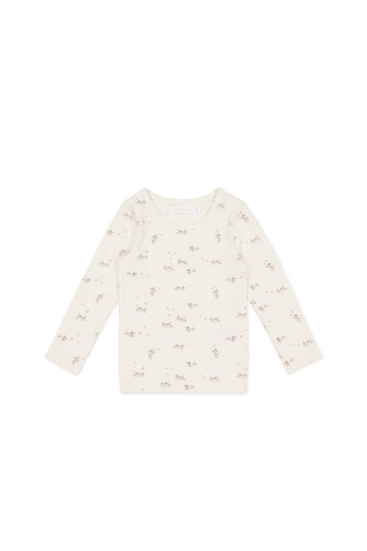 Organic Cotton Long Sleeve Top - Playful Kittens