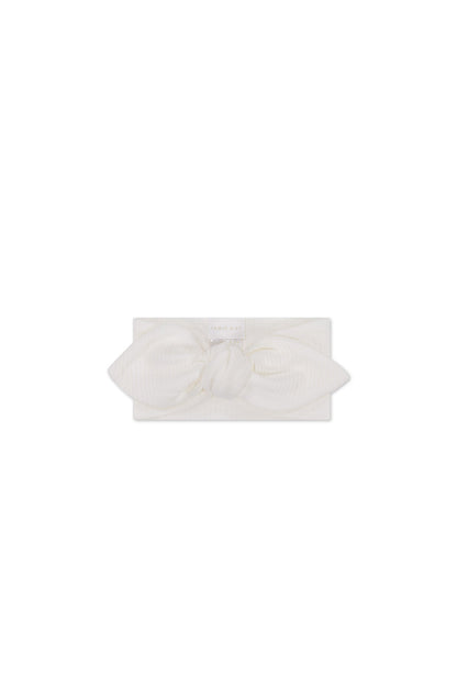 Organic Cotton Modal Lilian Headband - Milk