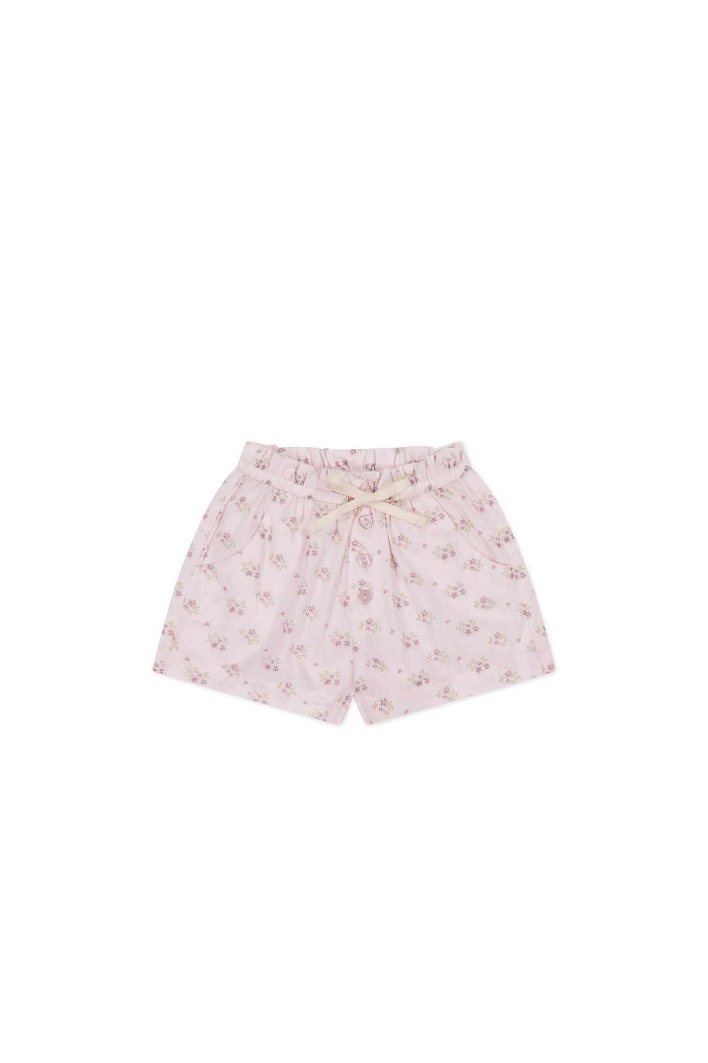 Organic Cotton Neve Short - Rose Floral Pink