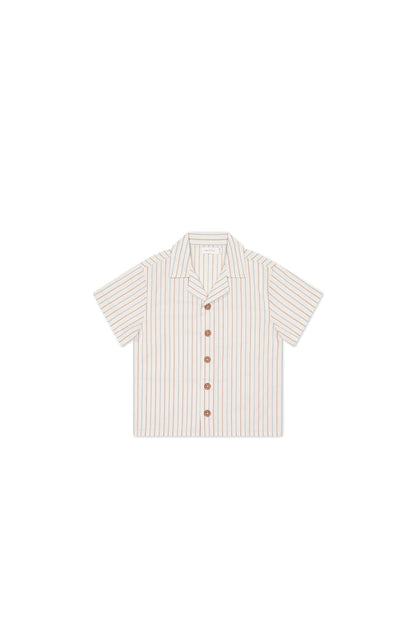 Organic Cotton Silas Shirt - Vacation Stripe