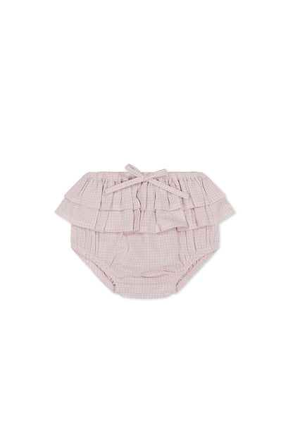 Organic Cotton Sydney Bloomer - Mini Woven Gingham Violet