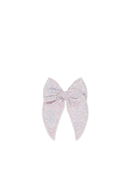 Organic Cotton Voile Bow - Azra Slightly Pink