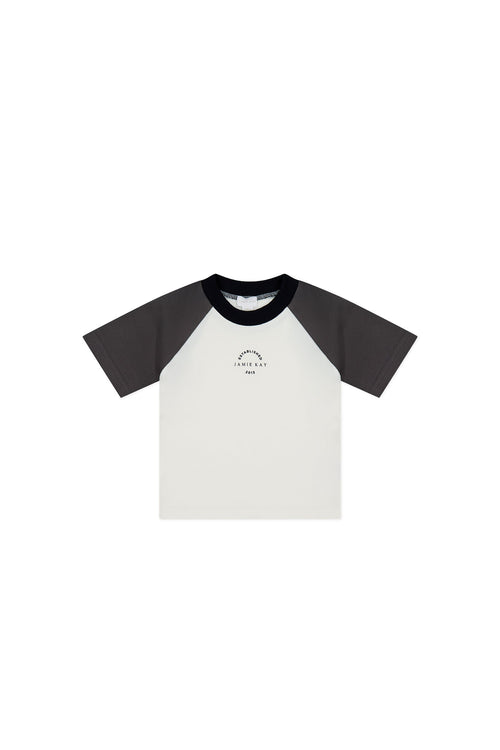 Pima Cotton Dax Tee - Parchment/Pinecone JK Established