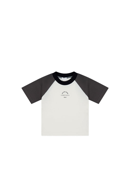 Pima Cotton Dax Tee - Parchment/Pinecone JK Established
