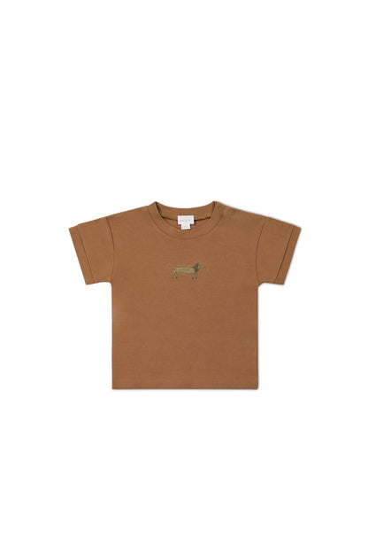 Pima Cotton Eddie T-Shirt - Spiced Cosy Basil