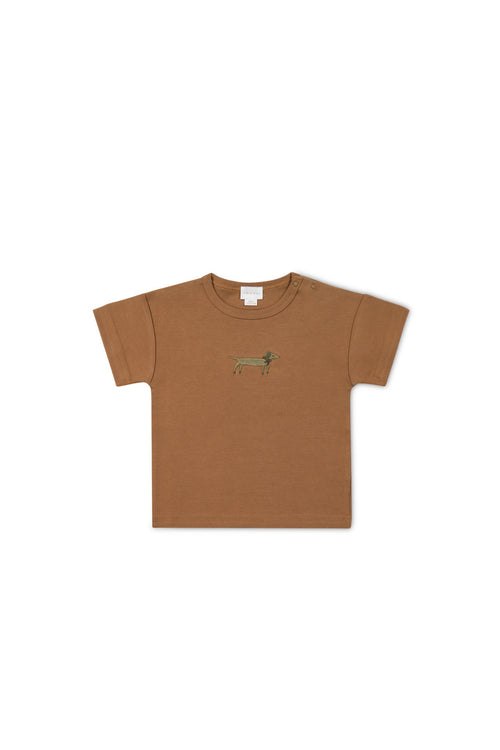 Pima Cotton Hunter Tee - Spiced Cosy Basil