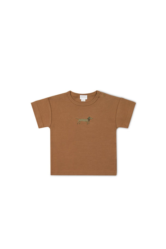 Pima Cotton Hunter Tee - Spiced Cosy Basil