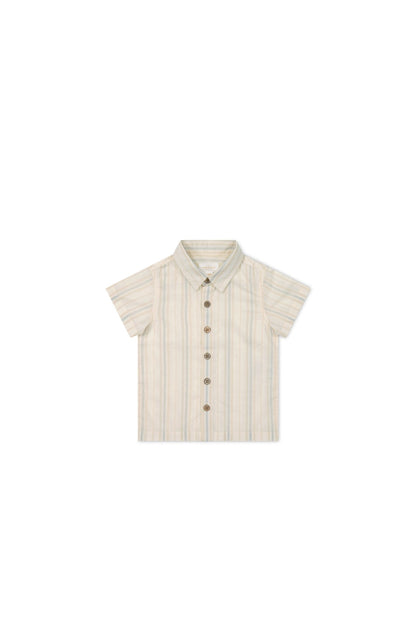 Quentin Shirt - Coastal Stripe Cloud