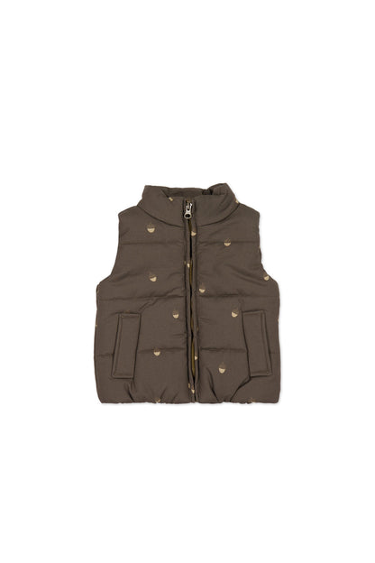 Rudi Puffer Vest - Acorn Wolf