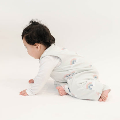 4 Season® Baby Sleep Bag with Feet, Merino Wool & Organic Cotton, Rainbow