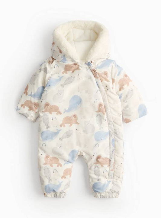 Arctic Animal Printed Heavyweight Snowsuit